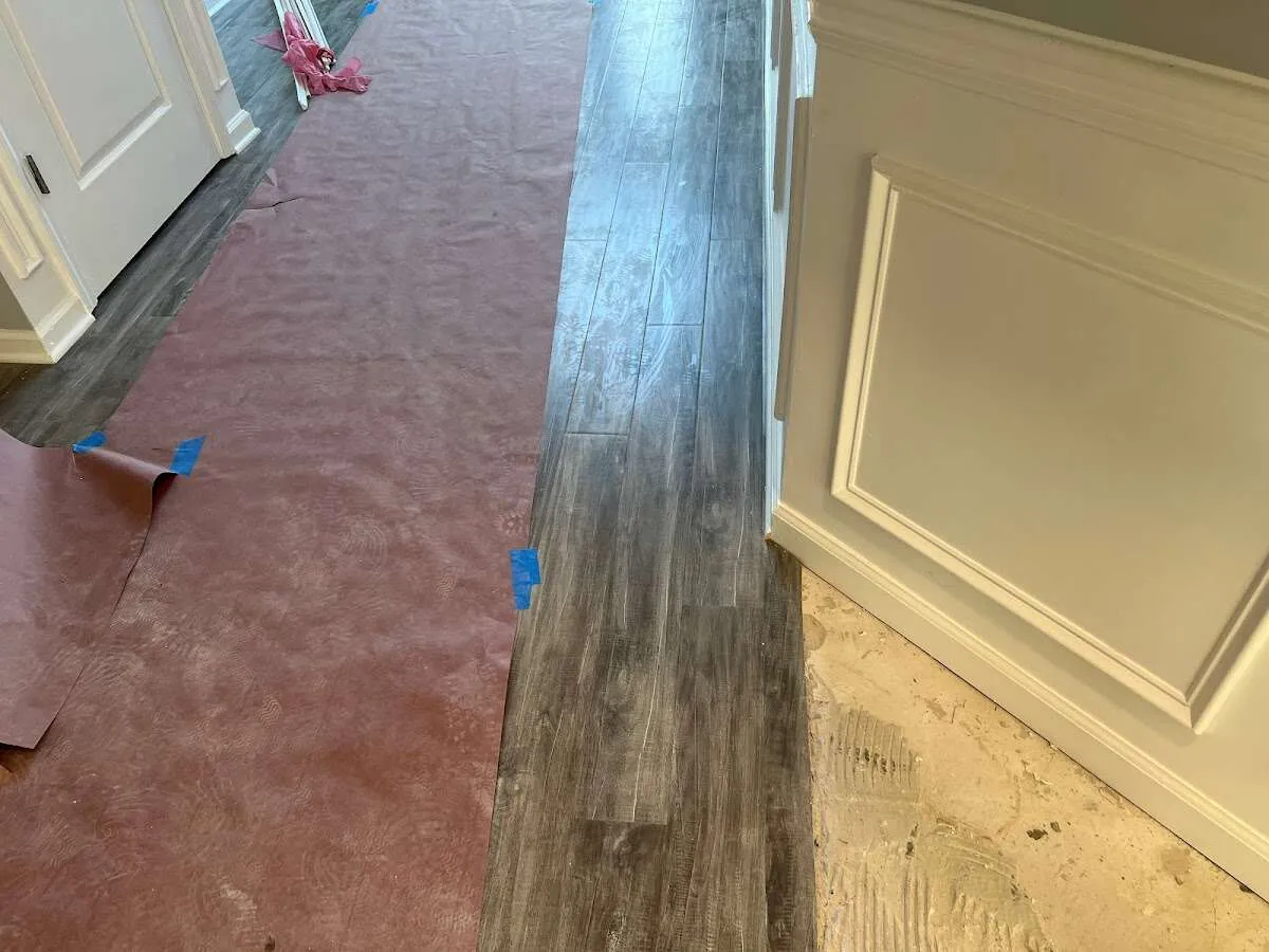 Completed marble shower restoration in Magna